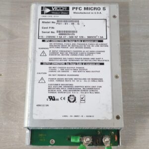 USED VICOR PFC MICRO S PS1-01-48-G 10-130112-12 REV D AC/DC CONVERTER - W/O ACCS.
