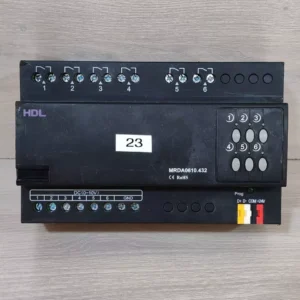 USED HDL MRDA0610.432 F/W HDL-V04.02U HDL 6CH 10A 0-10V BALLAST CONTROLLER- W/O ACCS.