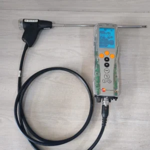 USED TESTO 340 INDUSTRIAL FLUE GAS ANALYSER WITH FLUE GAS SENSOR(OP HRS.99.9 H)
