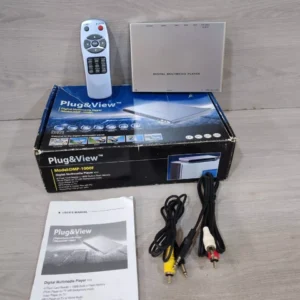 Plug & View DMP-1000F Digital Multimedia Player - Incomplete Accessories - NEW OPEN BOX