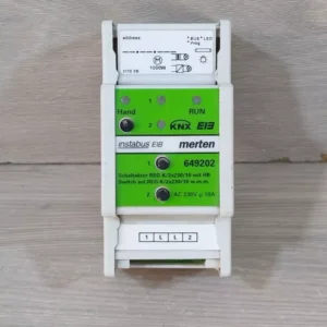 USED MERTEN 649202 KNX SWITCH ACTUATOR REG-K/2x230/10