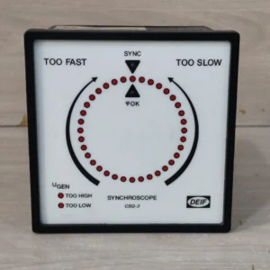 USED DEIF CSQ-3 LAND SYNCHROSCOPES METER 415V - WITH BROKEN PART & W/O ACCS.