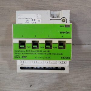 USED MERTEN KNX EIB 647593 Schaltaktor REG-K/4x230/16 mit
