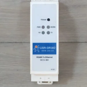 USED Lot 5 Pcs USR-DR302 Din-Rail Modbus RS485 Serial Port to Ethernet Converter