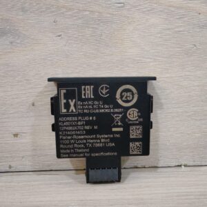 FISHER ROSEMOUNT KL4501X1-BF1 ADDRESS Plug No.6 12P4983X702 REV. M / NEW WITHOUT BOX