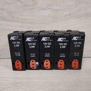 USED 1 LOT 5PCS ACL FT0028564-101 0-10 BAR DN 0.8 SOLENOID VALVE COIL 12V DC 2,5W