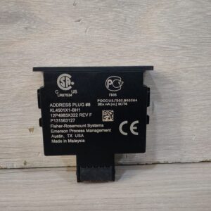 FISHER ROSEMOUNT KL4501X1-BH1 ADDRESS Plug No.8 12P4983X322 REV. F / NEW WITHOUT BOX
