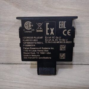 FISHER ROSEMOUNT KL4501X1-BG1 ADDRESS Plug No.7 12P4983X712 REV. L / NEW WITHOUT BOX