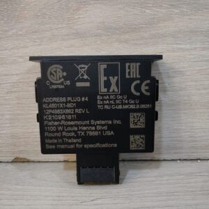 FISHER ROSEMOUNT KL4501X1-BD1 ADDRESS Plug No.4 12P4983X682 REV. L / NEW WITHOUT BOX