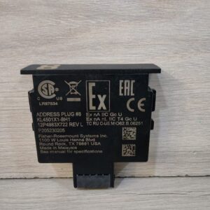 FISHER-ROSEMOUNT KL4501X1-BH1 ADDRESS Plug No.8 12P4983X722 REV L / NEW WITHOUT BOX