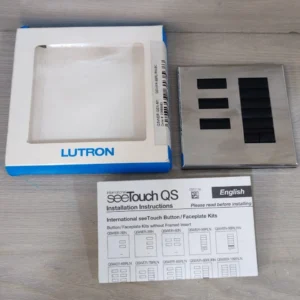 Lutron QSWER-8BRLIRN-BC Button/Faceplate Kits without Frame Insert / NEW - OPEN BOX