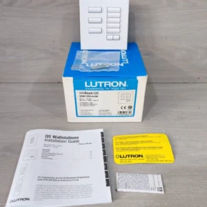 LUTRON SEETOUCH QS QSWE-8BRLRN-AW 8-WALL STATION BUTTONS 24V / NEW - OPEN BOX