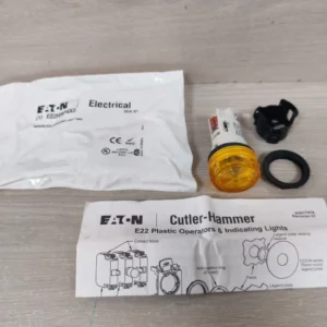 Lot 2 Pcs Eaton Cutler-Hammer E22HRP4X8 Amber Monoblock Indicating Light Unit / NEW