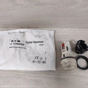 Lot 2 pcs Eaton Cutler-Hammer E22HRP0X8 White Monoblock Indicating Light Unit / NEW OPEN BOX