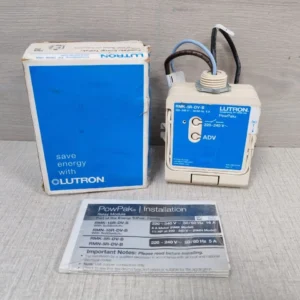 LUTRON POWPAK RMK-5R-DV-B P/N:50015168 REV.A 220-240V RELAY MODULE- NEW W/ FILTHY BOX