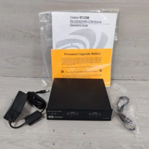 Crestron RS-232/422 ST-COM KIT WITH AC ADAPTER POWERPACK 12VDC 1.5A-FILTHY BOX / NEW OPEN BOX
