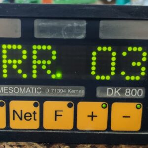 USED MESOMATIC DK 800/8E/16A/RS485/EN/WAS41 V03.41 REV.04E DIGITAL WEIGHT INDICATOR