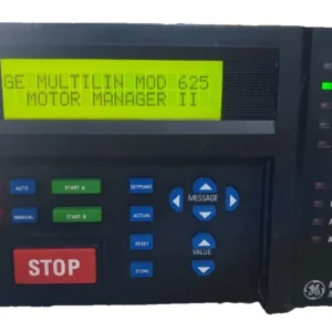 USED GE MM2 MMII-PD-1-2-240 F/W:60E496C4.000 MOTOR MANAGER 240 VAC -TRIED & TESTED