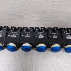 1 LOT 6PCS. SIEMENS 3SB5235-6HF10 BLUE WIDE BAND LED PILOT LIGHT / SELLER REFURBISHED