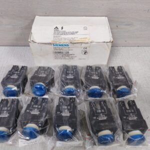 SIEMENS 3SB5235-6HF10 BLUE WIDE BAND LED PILOT LIGHT (1 BOX 10PCS.) / NEW OPEN BOX