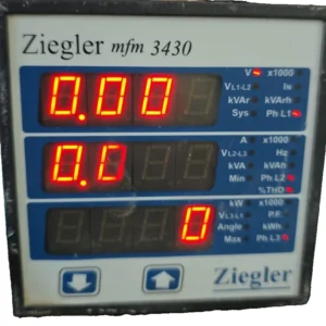 USED ZIEGLER MFM 3430 MULTI-FUNCTION METER