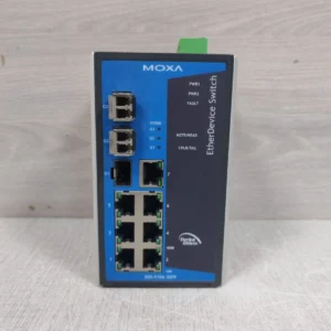 USED MOXA EDS-510A-3SFP-T MANAGED GIGABIT ETHERNET SWITCH REV: 1.3