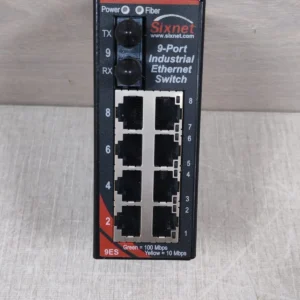 SIXNET SLX-9ES-2ST Rev.2.01 9-Port Industrial Ethernet Switch-New Without Box