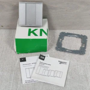 SCHNEIDER ELECTRIC MTN627560 PUSH-BUTTON 1-GANG PLUS ALUMINIUM- NEW W/O ORIG.BOX