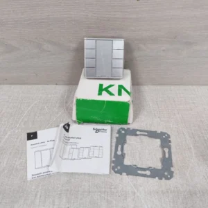 SCHNEIDER ELECTRIC MTN627860 PUSH-BUTTON 4-GANG PLUS ALUMINIUM- NEW W/ FILTHY BOX