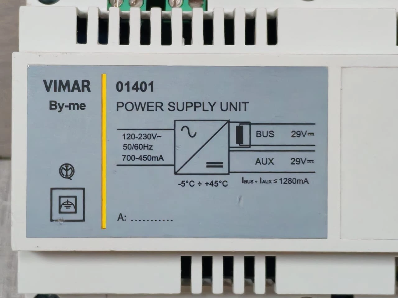 USED VIMAR 01401 Power Supply Unit 120-230V 50/60Hz - Image 2