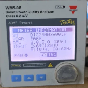 USED CARLO GAVAZZI WM5-96 SMART POWER QUALITY ANALYZER CLASS 0.2A/V-TRIED & TESTED