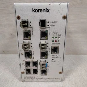 USED KORENIX TECHNOLOGY JETNET 6059G/ 6059G-W HW VERSION 1.1 ETHERNET SWITCH 24VDC