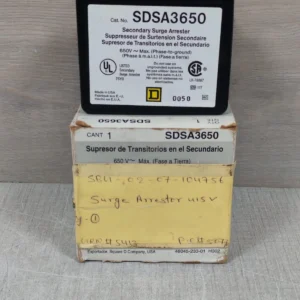 SQUARE D SDSA3650 SECONDARY SURGE ARRESTER - NEW W/ FILTHY BOX