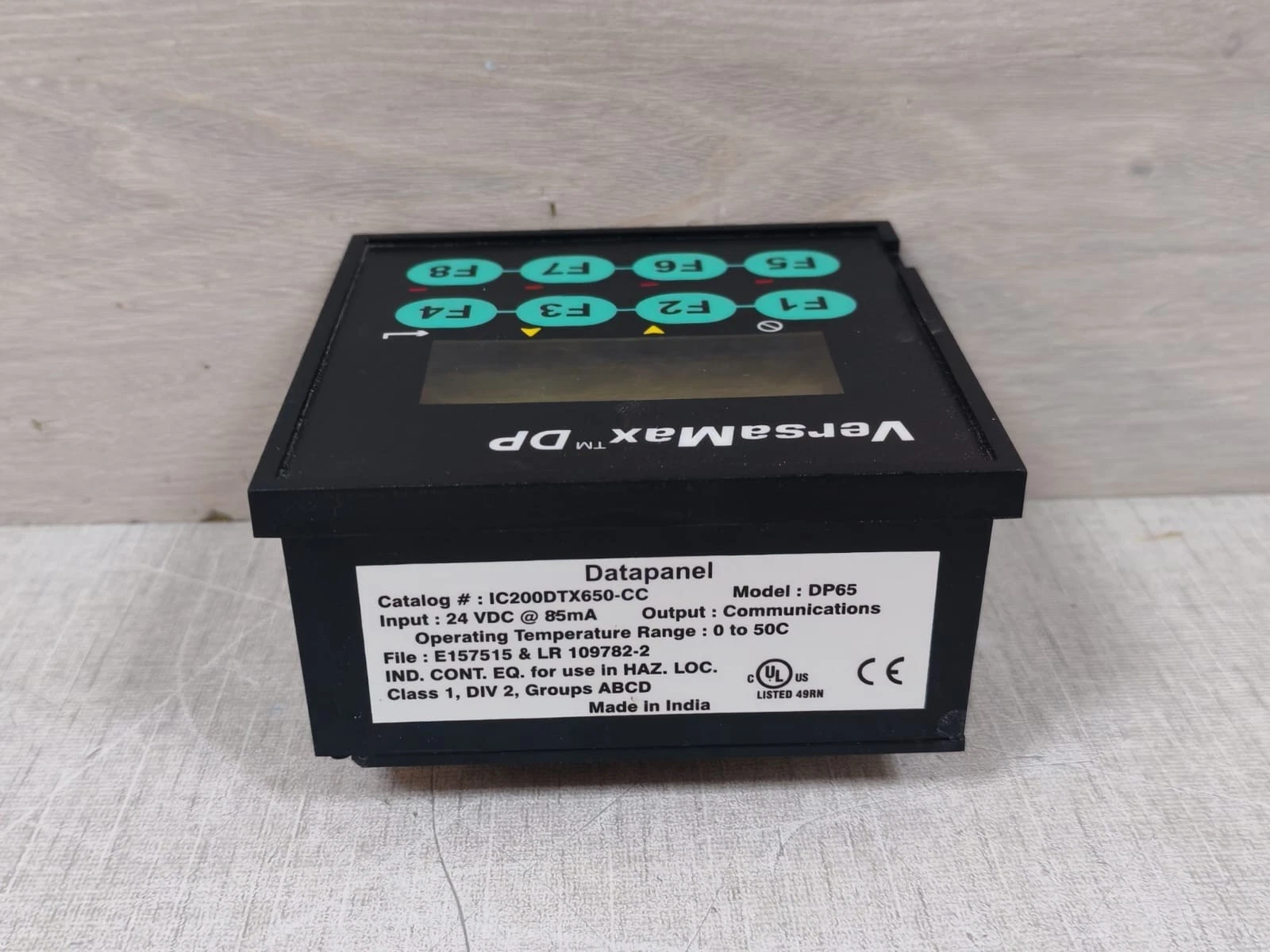 Versamax DP IC200DTX650-CC DP65 Data Panel-New Without Box - Image 2