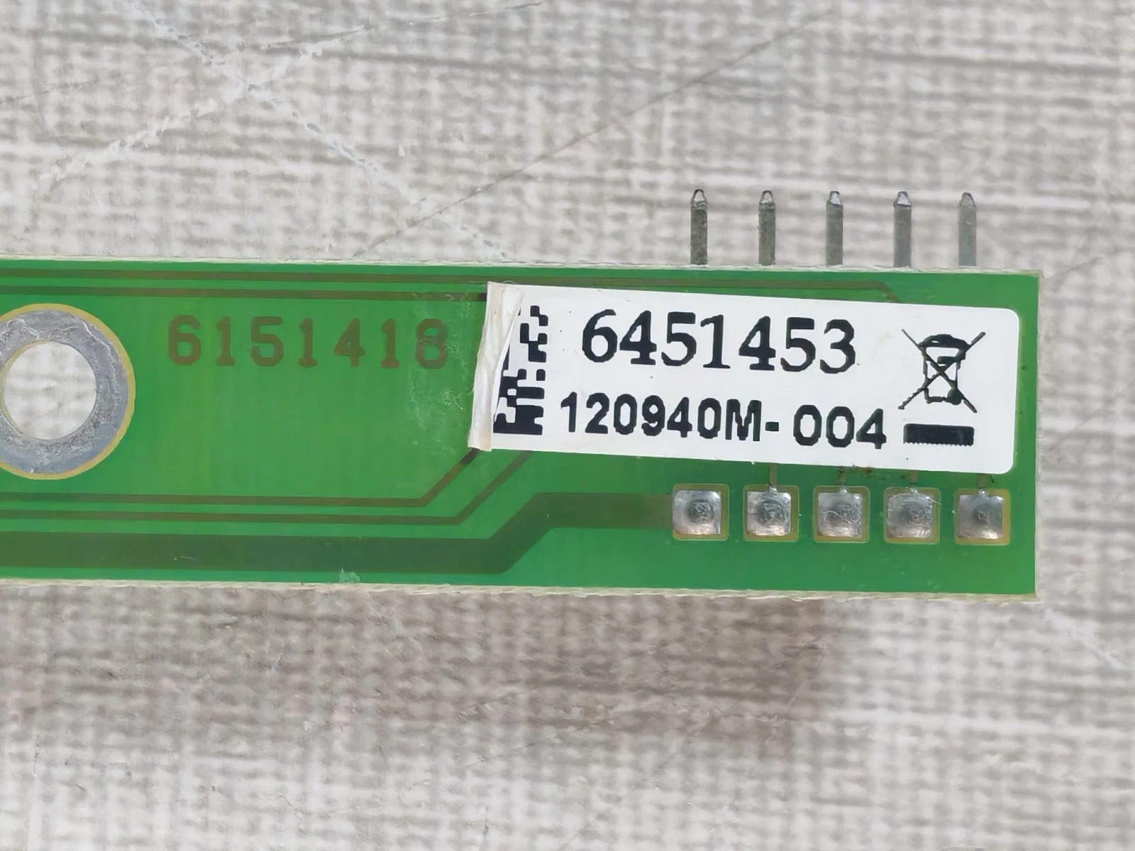 6151418 / 6451453 PCB with 4 push-button switches-New Without Box - Image 2