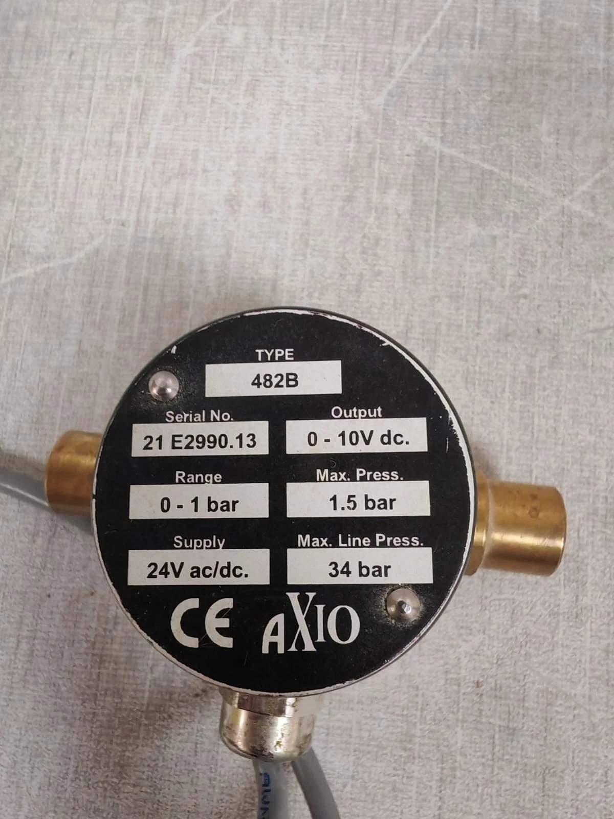 AXIO AX-LDPT482-V-1 RANGE 0 TO 1 BAR / NEW OPEN BOX - Image 2