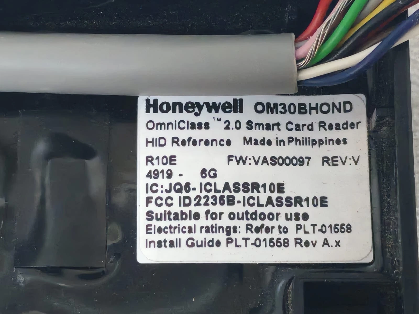 Honeywell OM30BHOND Omni Class 2.0 Smart Card Reader-New Without Box - Image 2