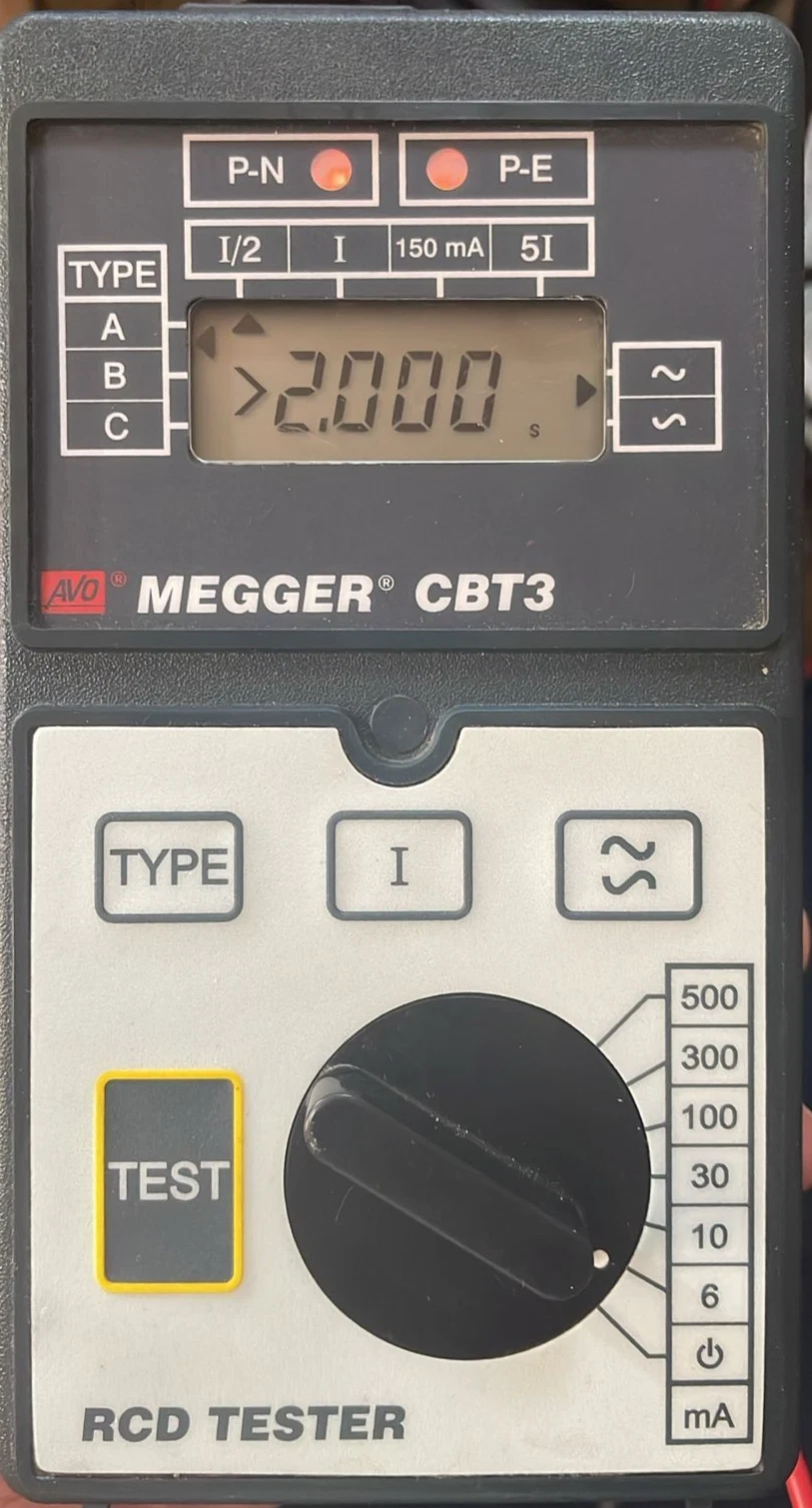 USED Megger CBT3 RCD Tester Meter - Image 2