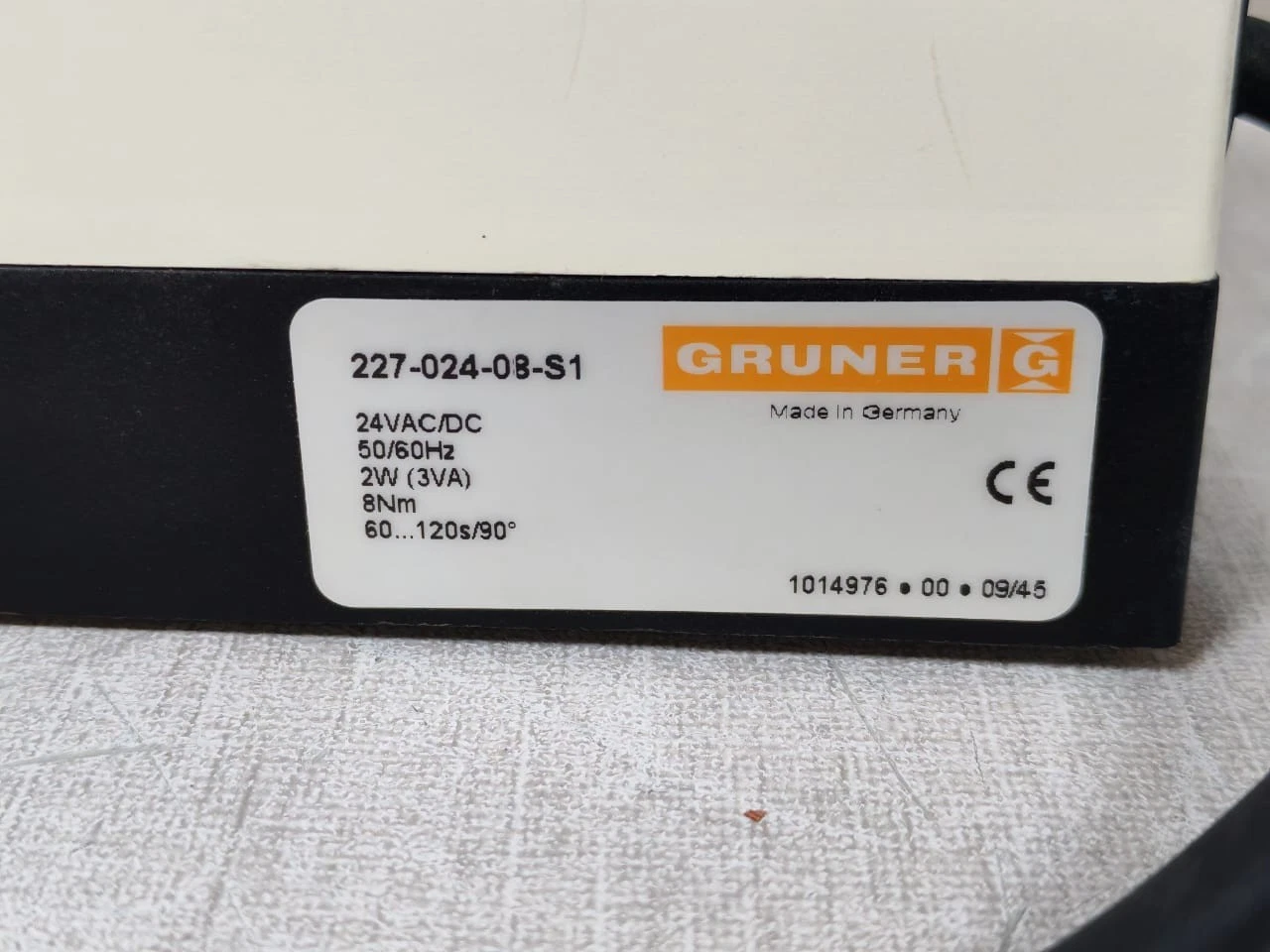 GRUNER 227-024-08-S1 ROTARY ACTUATOR 24VAC/DC -NEW W/O BOX - Image 2