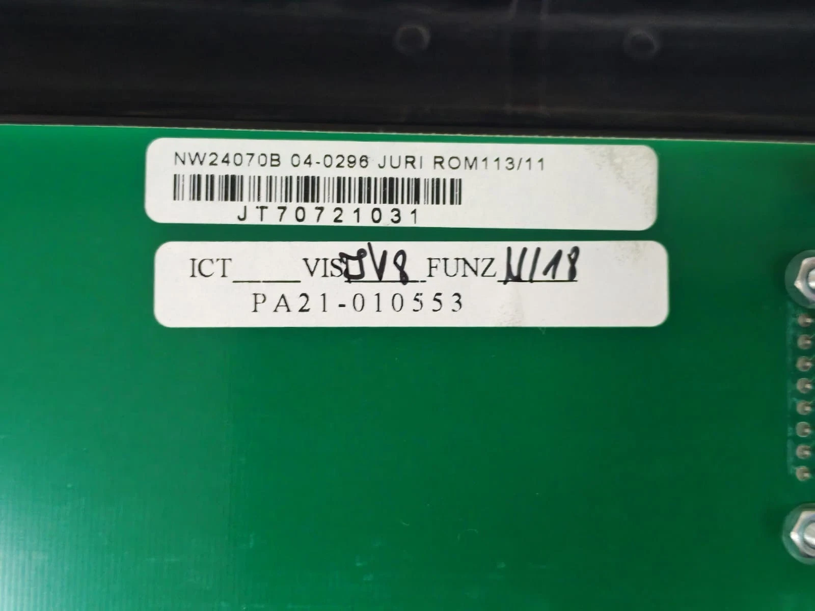 USED ABB POWERSCALE NW24070B 04-0296 / NW24070B NEWAVE SA QUARTINO PCB - Image 3