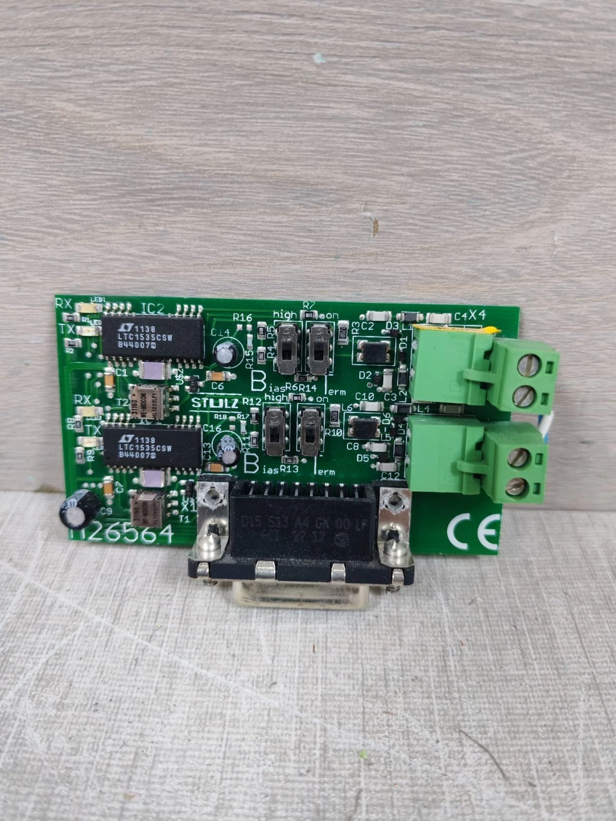 USED STULZ M26564 PRINTED CIRCUIT BOARD
