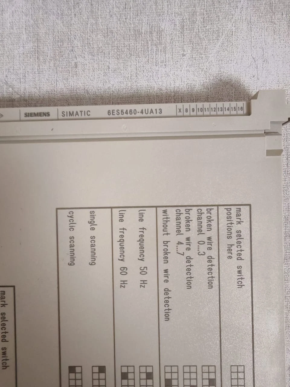 SIEMENS SIMATIC 6ES5460-4UA13 ANALOG INPUT MODULE / NEW OPEN BOX - Image 3