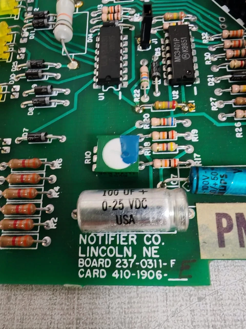NOTIFIER 237-0311-F BOARD 410-1906-E CARD / NEW OPEN BOX - Image 3