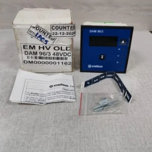 CELSA DAM 96/3 AC AMMETER 48VDC - NEW W/ FILTHY BOX