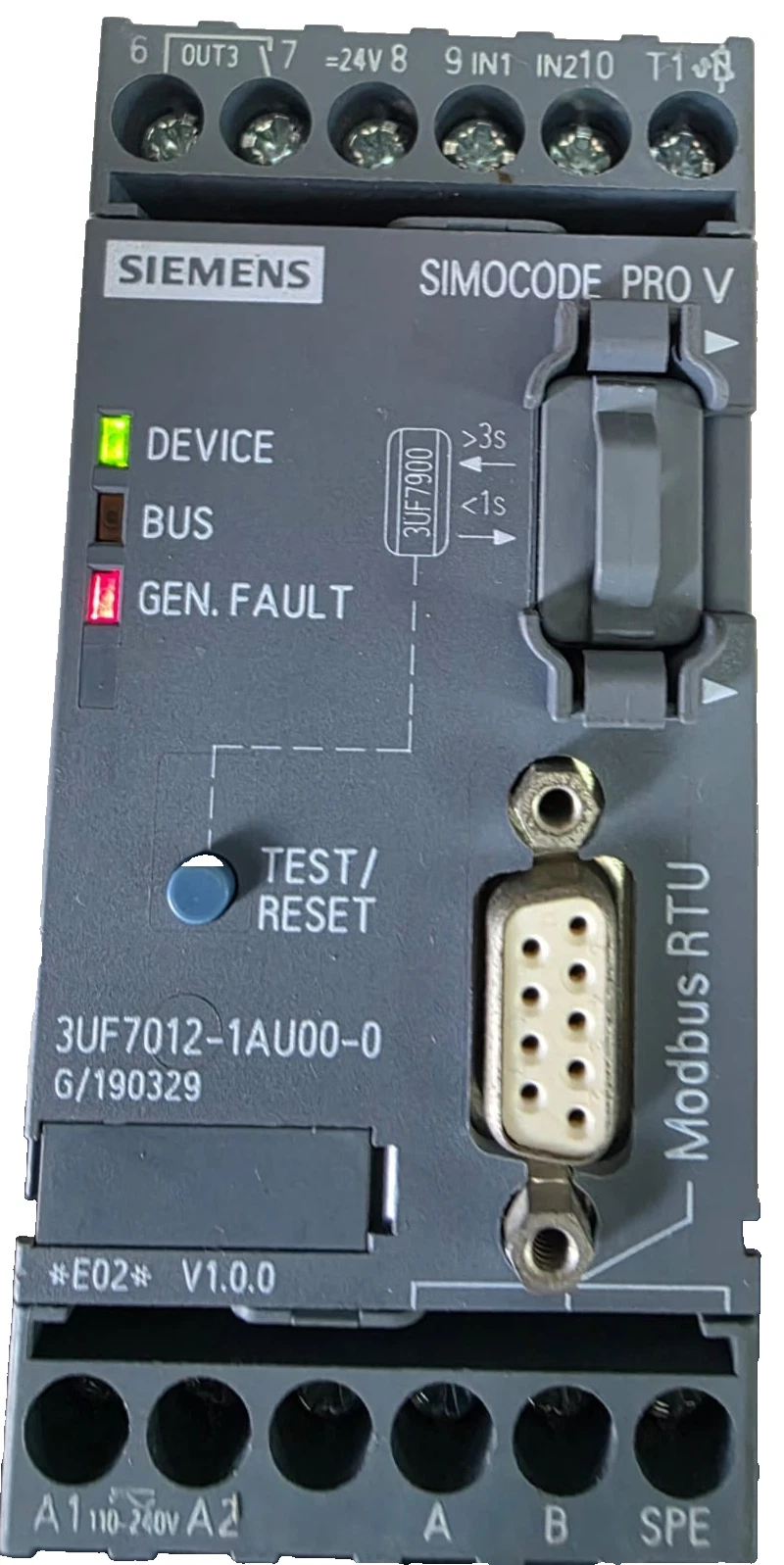 USED Siemens 3UF012-1AU00-0 SIMOCODE PRO V - Image 2