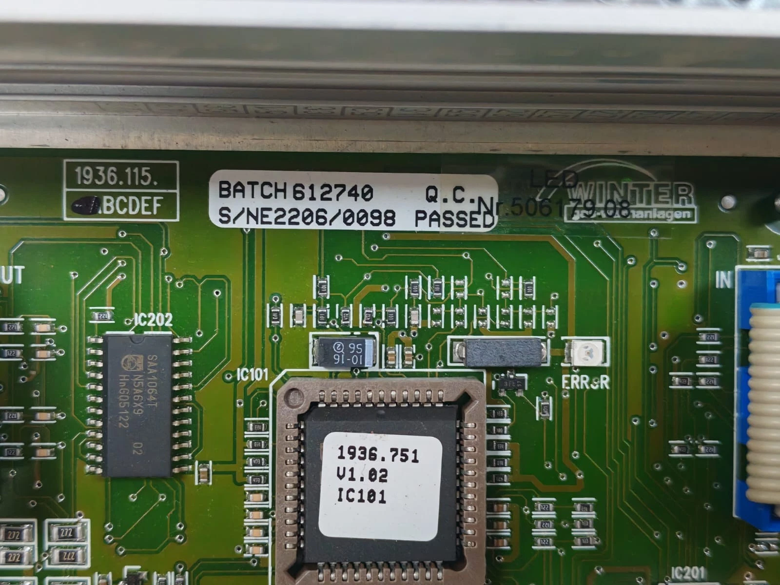 USED OLDHAM MX62 Gas Detection Front Panel - Image 5