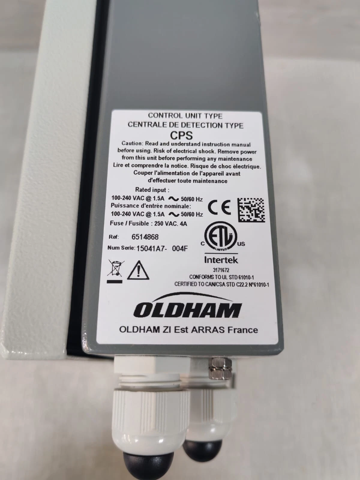 OLDHAM CPS 6514868 CONTROL UNIT TYPE 100-240VAC - NEW W/O ORIG. BOX & FILTHY BOX - Image 4