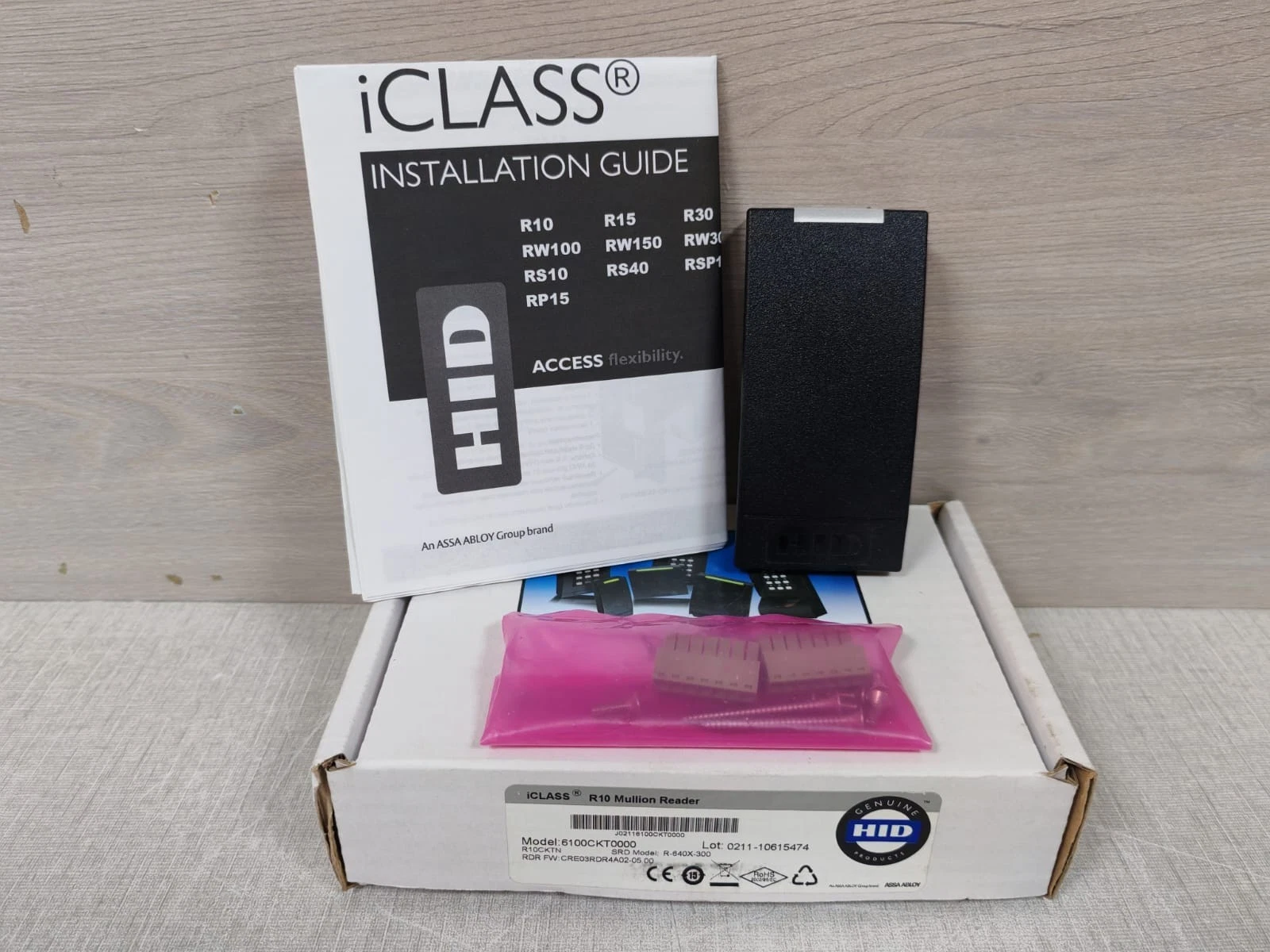 HID 6100CKT0000 iClass R10 Mullion Reader R10CKTN-New Open-Box