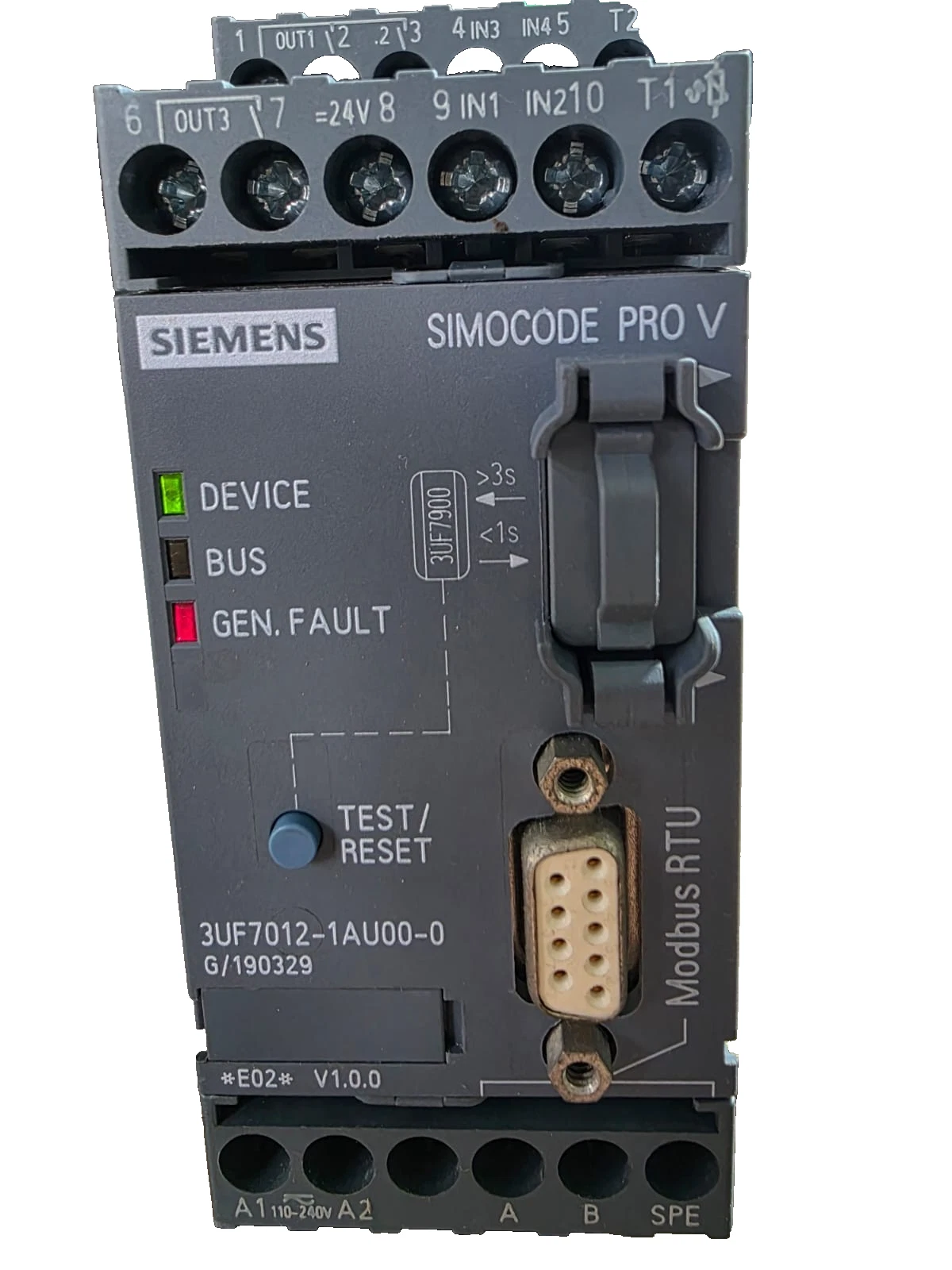 USED Siemens 3UF012-1AU00-0 SIMOCODE PRO V