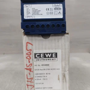 CEWE DI125 Transducer Range 0-1440 / 0 -720 A-New Open-Box